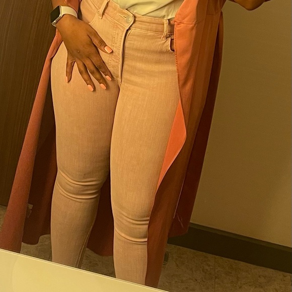 Express Denim - Express Pink Ankle Legging Highrise jeans